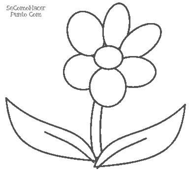 Dibujo de flores para imprimir y pintar :: Flores para dibujar y colorear